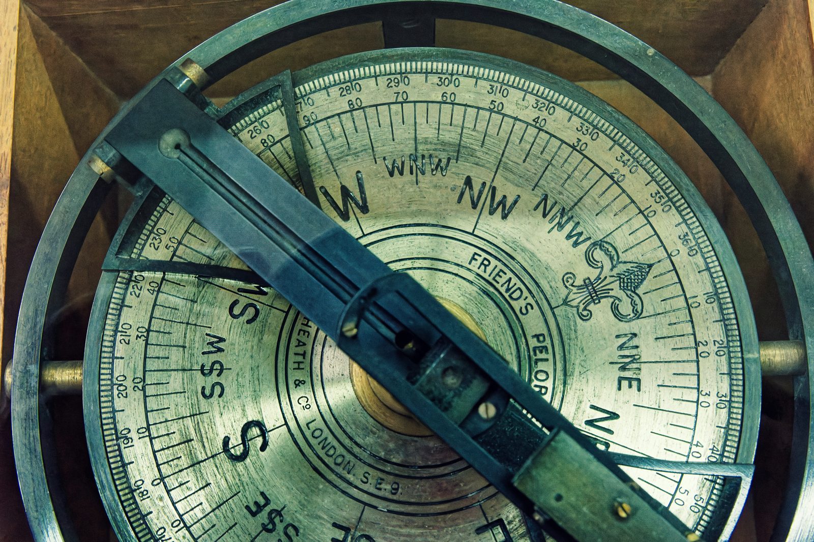 Antique compass — navigating the unknown